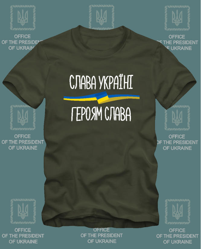 Marškinėliai Slava ukraini heroyam slava Marškinėliai Slava ukraini heroyam slava
